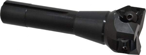 Value Collection - 2" Cut Diam, 0.656" Max Depth of Cut, 5-37/64" OAL, Indexable Square Shoulder End Mill - TPC 32..., TPG 32., TPU 32. Inserts, R8 - USA Tool & Supply