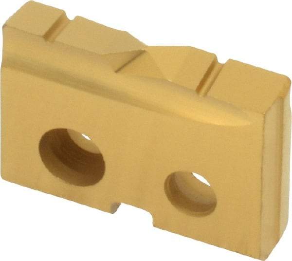 Allied Machine and Engineering - 5/8" Diam x 1/8" Thick, Seat Code 0, Flat Bottom Spade Drill Insert - TiN Coated, Cobalt, Grade Super Cobalt, Series T-A - USA Tool & Supply