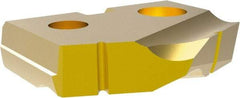 Allied Machine and Engineering - 20.5mm Diam x 5/32" Thick, Seat Code 1, 132° Included Angle Spade Drill Insert - TiN Coated, Cobalt, Series T-A - USA Tool & Supply
