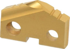 Allied Machine and Engineering - 31/32" Diam x 3/16" Thick, Seat Code 2, 132° Included Angle Spade Drill Insert - TiN Coated, Cobalt, Grade Premium Cobalt, Series T-A - USA Tool & Supply