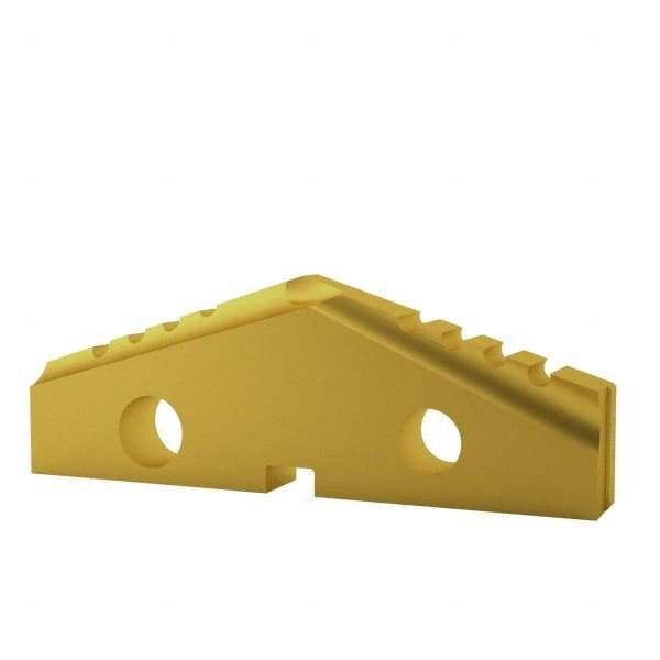 Allied Machine and Engineering - 33mm Diam x 3/16" Thick, Seat Code 2, 132° Included Angle Spade Drill Insert - TiN Coated, Cobalt, Grade Premium Cobalt, Series T-A - USA Tool & Supply