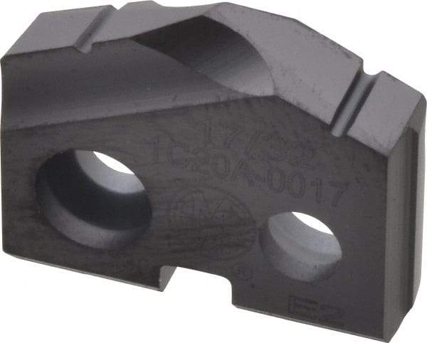 Allied Machine and Engineering - 17/32" Diam x 1/8" Thick, Seat Code 0, 132° Included Angle Spade Drill Insert - TiAlN Coated, Carbide, Grade K20, Series T-A - USA Tool & Supply