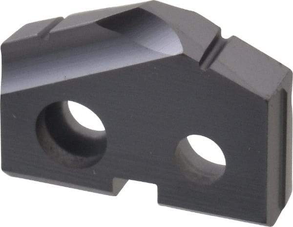 Allied Machine and Engineering - 19/32" Diam x 1/8" Thick, Seat Code 0, 132° Included Angle Spade Drill Insert - TiAlN Coated, Carbide, Grade K20, Series T-A - USA Tool & Supply