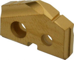 Allied Machine and Engineering - 41/64" Diam x 1/8" Thick, Seat Code 0, 132° Included Angle Spade Drill Insert - TiN Coated, Carbide, Grade K20, Series T-A - USA Tool & Supply
