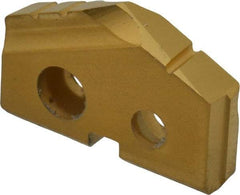 Allied Machine and Engineering - 43/64" Diam x 1/8" Thick, Seat Code 0, 132° Included Angle Spade Drill Insert - TiN Coated, Carbide, Grade K20, Series T-A - USA Tool & Supply