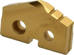 Allied Machine and Engineering - 55/64" Diam x 5/32" Thick, Seat Code 1, 132° Included Angle Spade Drill Insert - TiN Coated, Carbide, Grade K20, Series T-A - USA Tool & Supply