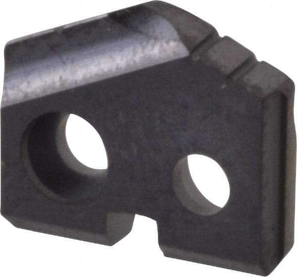 Allied Machine and Engineering - 27/64" Diam x 3/32" Thick, Seat Code Y, 132° Included Angle Spade Drill Insert - TiAlN Coated, Carbide, Grade K20, Series T-A - USA Tool & Supply