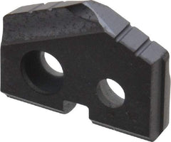 Allied Machine and Engineering - 31/64" Diam x 3/32" Thick, Seat Code Z, 132° Included Angle Spade Drill Insert - TiAlN Coated, Carbide, Grade K20, Series T-A - USA Tool & Supply