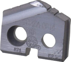 Allied Machine and Engineering - 7/16" Diam x 3/32" Thick, Seat Code Z, 132° Included Angle Spade Drill Insert - TiAlN Coated, Carbide, Grade K20, Series T-A - USA Tool & Supply