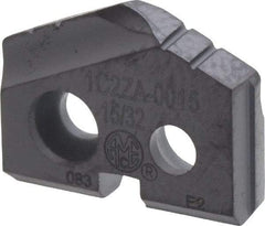 Allied Machine and Engineering - 15/32" Diam x 3/32" Thick, Seat Code Z, 132° Included Angle Spade Drill Insert - TiAlN Coated, Carbide, Grade K20, Series T-A - USA Tool & Supply