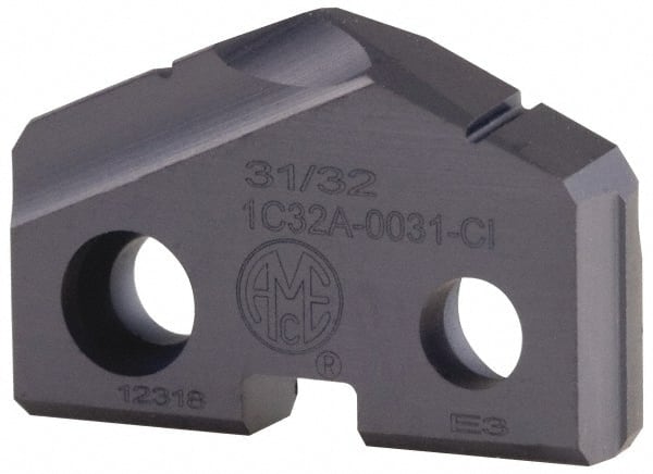 Allied Machine and Engineering - 14mm Diam 132° Seat Size 0 Spade Drill Insert - USA Tool & Supply