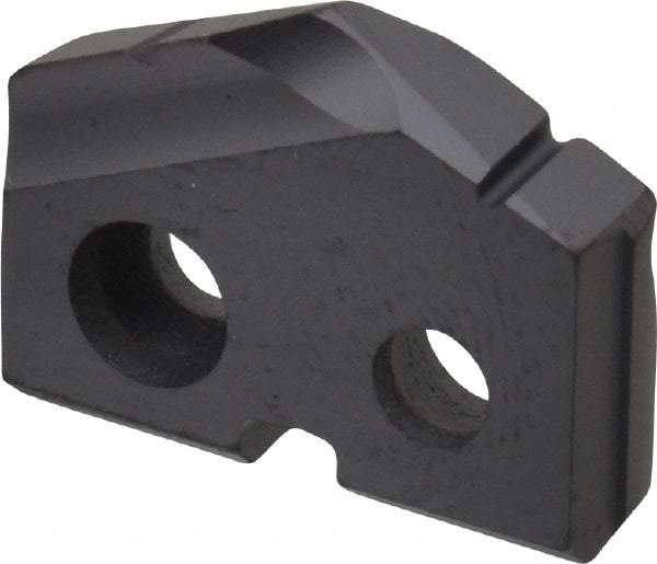 Allied Machine and Engineering - 37/64" Diam x 1/8" Thick, Seat Code 0, 132° Included Angle Spade Drill Insert - TiAlN Coated, Carbide, Grade P40, Series T-A - USA Tool & Supply