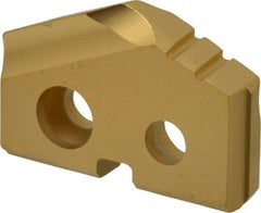Allied Machine and Engineering - 41/64" Diam x 1/8" Thick, Seat Code 0, 132° Included Angle Spade Drill Insert - TiN Coated, Carbide, Grade P40, Series T-A - USA Tool & Supply