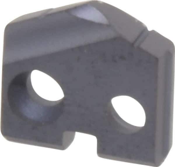 Allied Machine and Engineering - 22/57" Diam x 3/32" Thick, Seat Code Y, 132° Included Angle Spade Drill Insert - TiAlN Coated, Carbide, Grade P40, Series T-A - USA Tool & Supply