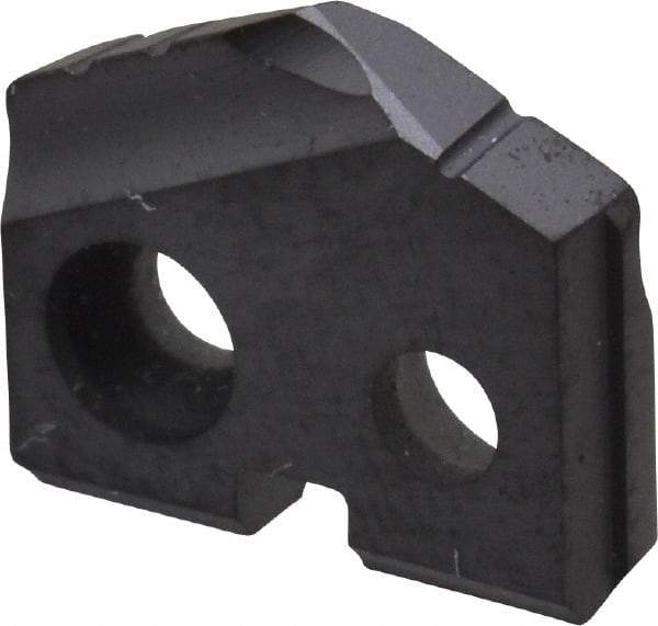 Allied Machine and Engineering - 27/64" Diam x 3/32" Thick, Seat Code Y, 132° Included Angle Spade Drill Insert - TiAlN Coated, Carbide, Grade P40, Series T-A - USA Tool & Supply