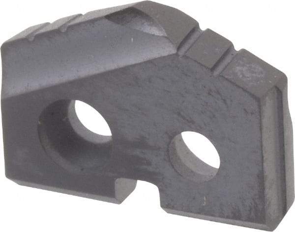 Allied Machine and Engineering - 31/64" Diam x 3/32" Thick, Seat Code Z, 132° Included Angle Spade Drill Insert - TiAlN Coated, Carbide, Grade P40, Series T-A - USA Tool & Supply