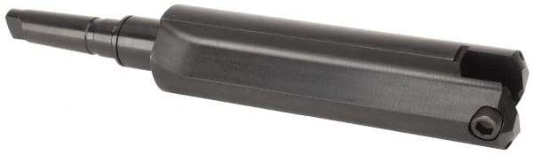 Allied Machine and Engineering - Series H, 4 to 8-1/2" Diam, 5MT Taper Shank, Straight Flute Spade Drill - 15" Max Depth, 19-1/8" Body Length, 23-7/16" OAL, Standard Length, Through Coolant - USA Tool & Supply