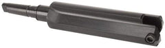 Allied Machine and Engineering - Series H, 4 to 8-1/2" Diam, 5MT Taper Shank, Straight Flute Spade Drill - 15" Max Depth, 19-1/8" Body Length, 23-7/16" OAL, Standard Length, Through Coolant - USA Tool & Supply