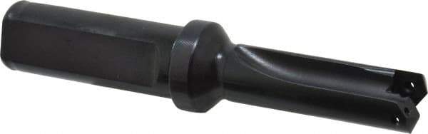 Allied Machine and Engineering - Series 0.5, 39/64 to 11/16" Diam, 3/4" Diam Straight Shank with Flange, Straight Flute Spade Drill - 1-3/8" Max Depth, 2-39/64" Body Length, 4-17/32" OAL, Short Length, Through Coolant - USA Tool & Supply