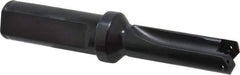Allied Machine and Engineering - Series 0.5, 39/64 to 11/16" Diam, 3/4" Diam Straight Shank with Flange, Straight Flute Spade Drill - 1-3/8" Max Depth, 2-39/64" Body Length, 4-17/32" OAL, Short Length, Through Coolant - USA Tool & Supply
