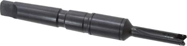 Allied Machine and Engineering - Series Y, 3/8 to 27/64" Diam, 2MT Taper Shank, Straight Flute Spade Drill - 1-1/4" Max Depth, 3-15/32" Body Length, 6-5/16" OAL, Short Length, Through Coolant - USA Tool & Supply