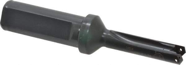 Allied Machine and Engineering - Series Z, 7/16 to 1/2" Diam, 3/4" Diam Straight Shank with Flange, Straight Flute Spade Drill - 1-1/4" Max Depth, 2-1/2" Body Length, 4-7/16" OAL, Short Length, Through Coolant - USA Tool & Supply