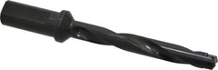 Allied Machine and Engineering - Series 1, 45/64 to 15/16" Diam, 1" Diam Straight Shank with Flange, Helical Flute Spade Drill - 4-5/8" Max Depth, 6-15/64" Body Length, 8-3/8" OAL, Intermediate Length, Through Coolant - USA Tool & Supply