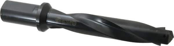 Allied Machine and Engineering - Series 3, 1-13/32 to 1-7/8" Diam, 1-1/2" Diam Straight Shank with Flange, Helical Flute Spade Drill - 6-1/2" Max Depth, 8-3/4" Body Length, 11-1/4" OAL, Intermediate Length, Through Coolant - USA Tool & Supply