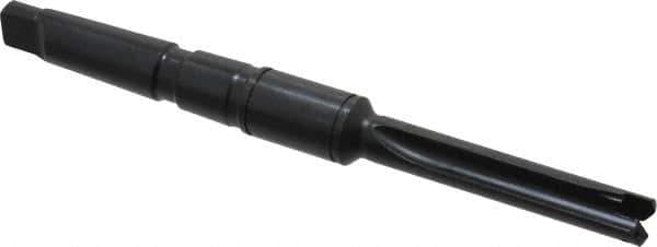 Allied Machine and Engineering - Series 0, 33/64 to 11/16" Diam, 2MT Taper Shank, Straight Flute Spade Drill - 2-1/2" Max Depth, 4-49/64" Body Length, 7-19/32" OAL, Standard Length, Through Coolant - USA Tool & Supply