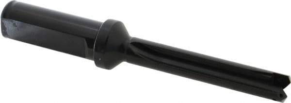 Allied Machine and Engineering - Series 0, 33/64 to 11/16" Diam, 3/4" Diam Straight Shank with Flange, Straight Flute Spade Drill - 2-1/2" Max Depth, 3-47/64" Body Length, 5-21/32" OAL, Standard Length, Through Coolant - USA Tool & Supply
