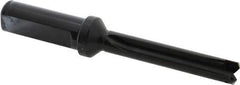 Allied Machine and Engineering - Series 0, 33/64 to 11/16" Diam, 3/4" Diam Straight Shank with Flange, Straight Flute Spade Drill - 2-1/2" Max Depth, 3-47/64" Body Length, 5-21/32" OAL, Standard Length, Through Coolant - USA Tool & Supply