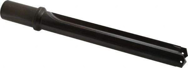 Allied Machine and Engineering - Series 2.5, 1-3/16 to 1-3/8" Diam, 1-1/4" Diam Straight Shank with Flange, Straight Flute Spade Drill - 7-3/8" Max Depth, 9-13/64" Body Length, 11-11/32" OAL, Standard Length, Through Coolant - USA Tool & Supply