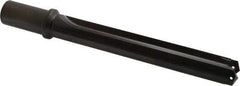 Allied Machine and Engineering - Series 2.5, 1-3/16 to 1-3/8" Diam, 1-1/4" Diam Straight Shank with Flange, Straight Flute Spade Drill - 7-3/8" Max Depth, 9-13/64" Body Length, 11-11/32" OAL, Standard Length, Through Coolant - USA Tool & Supply