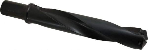 Allied Machine and Engineering - Series 4, 1-29/32 to 2-9/16" Diam, 1-1/2" Diam Straight Shank with Flange, Helical Flute Spade Drill - 9-1/8" Max Depth, 11-1/4" Body Length, 13-3/4" OAL, Standard Length, Through Coolant - USA Tool & Supply
