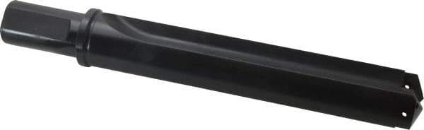 Allied Machine and Engineering - Series 4, 1-29/32 to 2-9/16" Diam, 1-1/2" Diam Straight Shank with Flange, Straight Flute Spade Drill - 9-1/8" Max Depth, 11-1/4" Body Length, 13-3/4" OAL, Standard Length, Through Coolant - USA Tool & Supply