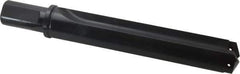 Allied Machine and Engineering - Series 4, 1-29/32 to 2-9/16" Diam, 1-1/2" Diam Straight Shank with Flange, Straight Flute Spade Drill - 9-1/8" Max Depth, 11-1/4" Body Length, 13-3/4" OAL, Standard Length, Through Coolant - USA Tool & Supply