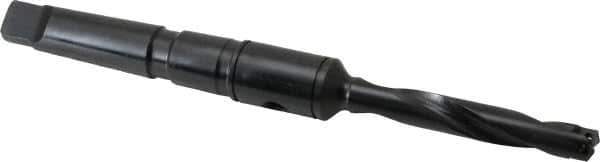 Allied Machine and Engineering - Series Z, 7/16 to 1/2" Diam, 2MT Taper Shank, Helical Flute Spade Drill - 2-3/8" Max Depth, 4-19/32" Body Length, 7-7/16" OAL, Standard Length, Through Coolant - USA Tool & Supply