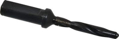 Allied Machine and Engineering - Series Z, 7/16 to 1/2" Diam, 3/4" Diam Straight Shank with Flange, Helical Flute Spade Drill - 2-3/8" Max Depth, 3-5/8" Body Length, 5-9/16" OAL, Standard Length, Through Coolant - USA Tool & Supply
