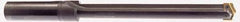 Allied Machine and Engineering - Series 4, 1-29/32 to 2-9/16" Diam, 1-1/2" Diam Straight Shank, Straight Flute Spade Drill - 24-5/8" Max Depth, 26-3/16" Body Length, 30" OAL, Long Length, Through Coolant - USA Tool & Supply