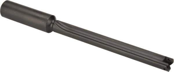Allied Machine and Engineering - Series 0, 33/64 to 11/16" Diam, 3/4" Diam Straight Shank, Straight Flute Spade Drill - 4-1/2" Max Depth, 5-27/64" Body Length, 7-11/16" OAL, Extended Length, Through Coolant - USA Tool & Supply
