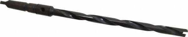 Allied Machine and Engineering - Series 1, 45/64 to 15/16" Diam, 3MT Taper Shank, Helical Flute Spade Drill - 10-3/4" Max Depth, 13-39/64" Body Length, 17-5/32" OAL, Extended Length, Through Coolant - USA Tool & Supply