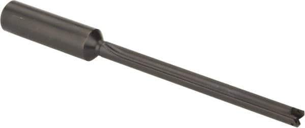 Allied Machine and Engineering - Series Y, 3/8 to 27/64" Diam, 3/4" Diam Straight Shank, Straight Flute Spade Drill - 4-3/8" Max Depth, 5-1/4" Body Length, 7-17/32" OAL, Extended Length, Through Coolant - USA Tool & Supply