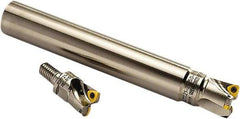 Seco - 1-1/4" Cut Diam, 0.08" Max Depth, M16 Modular Connection Indexable High-Feed End Mill - Screw Holding Method, 218.19-160 Insert, R217.21 Toolholder, Through Coolant - USA Tool & Supply