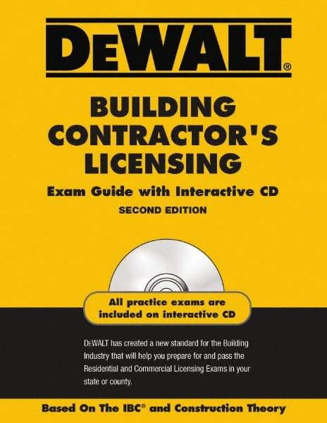 DeWALT - Building Contractors Licensing Exam Guide with CD-ROM Publication with CD-ROM, 2nd Edition - by American Contracotrs Exam Services, Pal Publications, 2008 - USA Tool & Supply