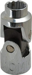 Proto - 3/8" Drive, Standard Hand Socket - 12 Points, 1-3/4" OAL, Alloy Steel, Chrome Finish - USA Tool & Supply