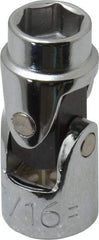 Proto - 7/16", 3/8" Drive, Standard Hand Socket - 6 Points, 1-3/4" OAL, Alloy Steel, Chrome Finish - USA Tool & Supply