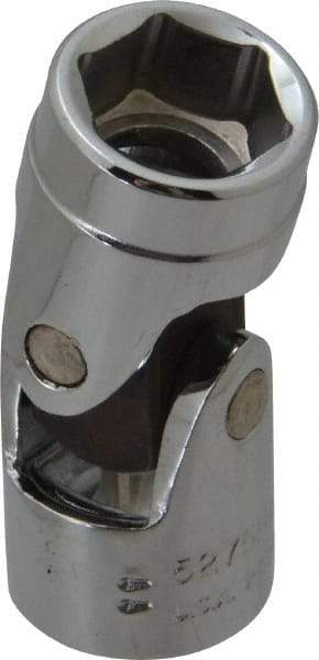 Proto - 1/2", 3/8" Drive, Standard Hand Socket - 6 Points, 1-3/4" OAL, Alloy Steel, Chrome Finish - USA Tool & Supply