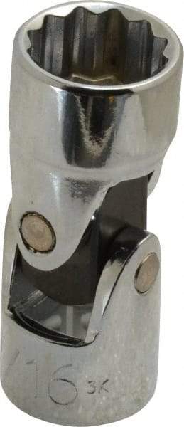 Proto - 9/16", 3/8" Drive, Standard Hand Socket - 12 Points, 1-27/32" OAL, Alloy Steel, Chrome Finish - USA Tool & Supply