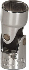 Proto - 9/16", 3/8" Drive, Standard Hand Socket - 6 Points, 1-27/32" OAL, Alloy Steel, Chrome Finish - USA Tool & Supply