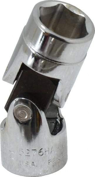 Proto - 3/8" Drive, Standard Hand Socket - 6 Points, 1-27/32" OAL, Alloy Steel, Chrome Finish - USA Tool & Supply